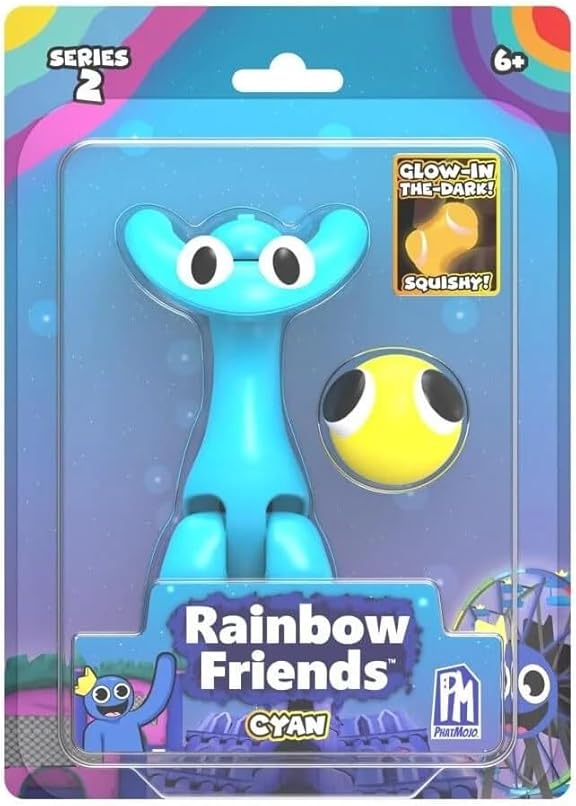 Rainbow Friends Cyan Action Figure